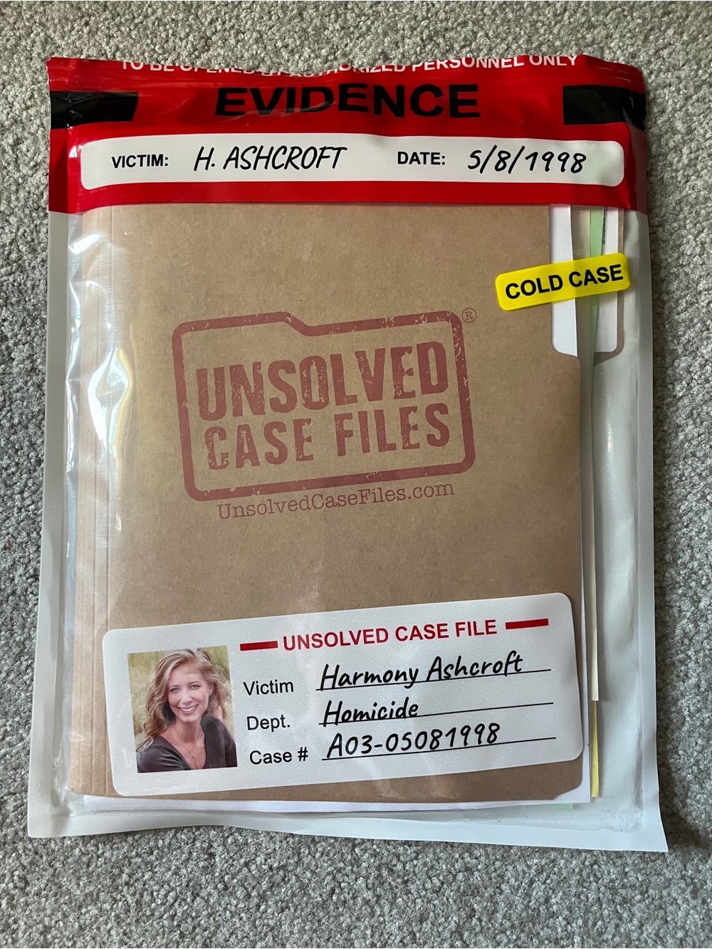 Unsolved Case Files Detective Game